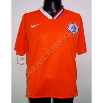 Holland 08-10 home soccer jersey