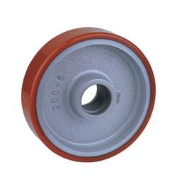  Polyurethane wheels with cast iron centre