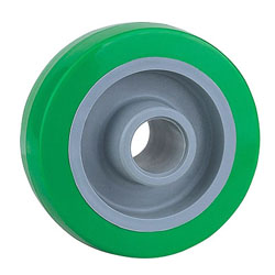 Polyurethane wheels with nylon centre