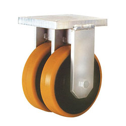   Heavy Duty Fixed Casters With Double Wheels