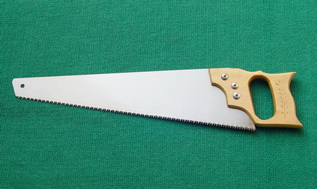 Handsaw with wooden handle 