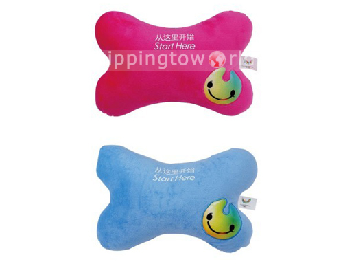 Wholesale Fashion UU Smile Face Bone Shape pillow 