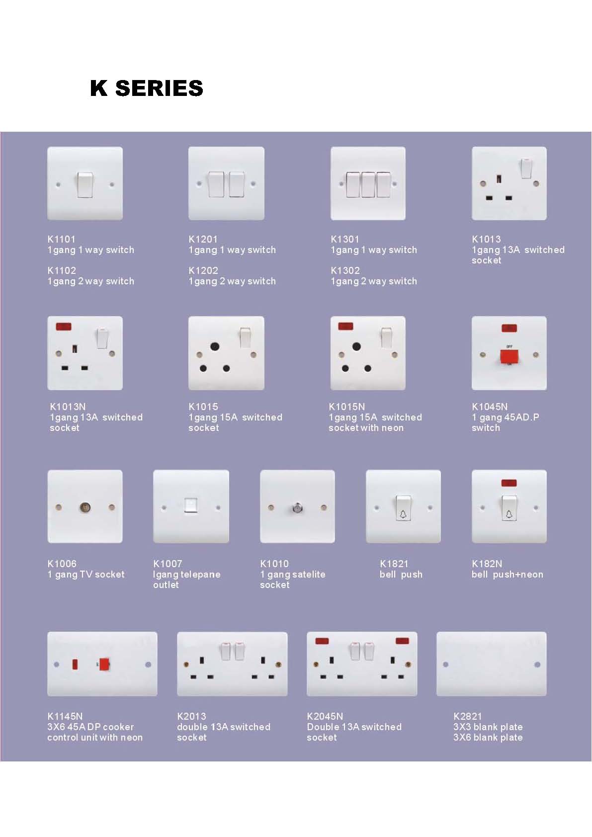 wall switch and socket