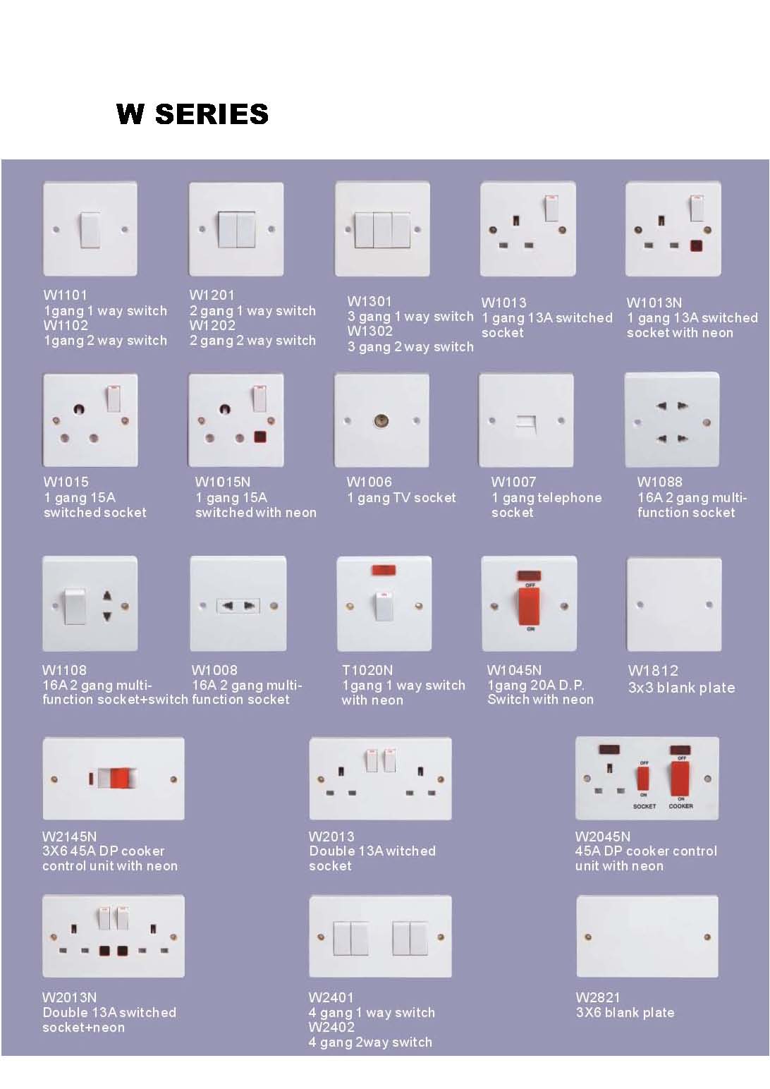 wall switch and socket