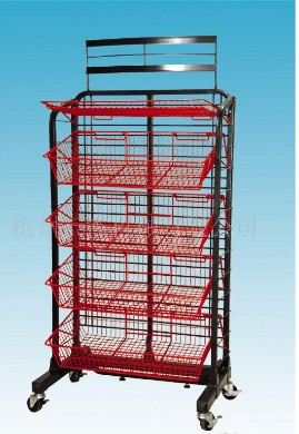 wire netting display shelf 