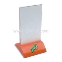 Menu Holder With Wooden Base