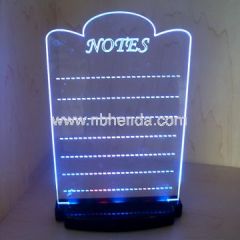 LED Table Menu Holder