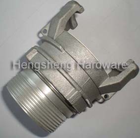 aluminium french type coupling male with latch 