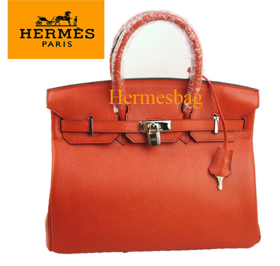 Hermes red togo leather birkin bag 1041 35CM Bag