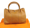 Hermes light coffee leather handbag 1042 35cm