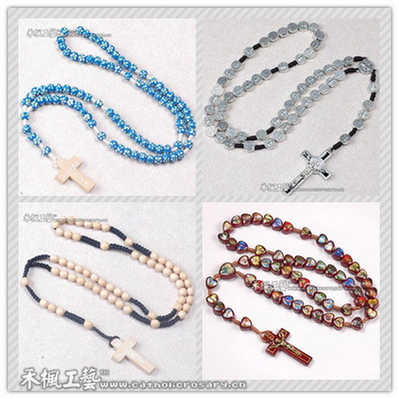 cord rosary,rope rosary,knotted cord rosary,wood b