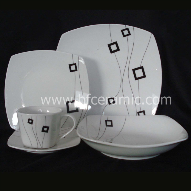 20pcs square dinner set