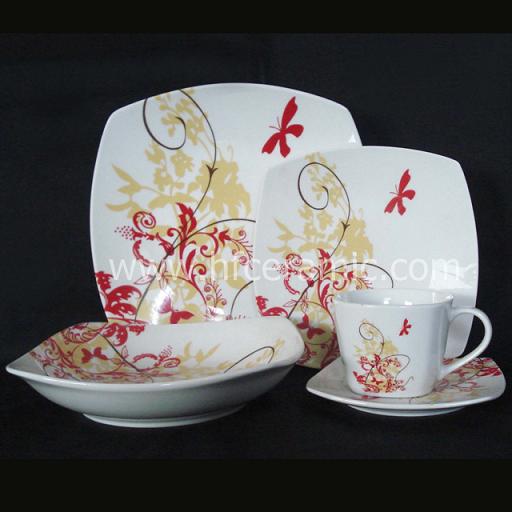 20pcs square dinner set