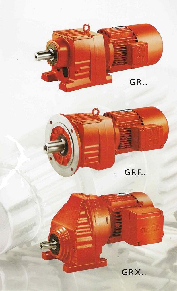 Helical geared motor