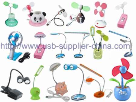 USB mini LED lamps lights and fans for PC computer