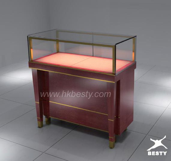 Lighted jewelry display counter design 