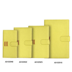 Yellow Leather Cover Notebook