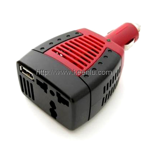 Car Power Inverter 75W with 1 USB Port