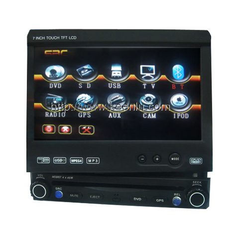 7 Inch Touch Screen Car DVD with GPS/Bluetooth/TV