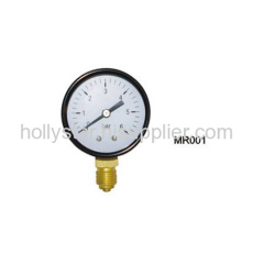 Black Steel Case Utility Pressure Gauge