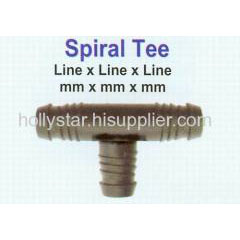 Tee Fitting, Spiral