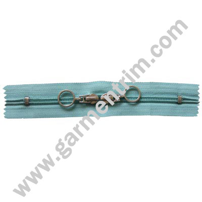 Nylon Zipper with Cord Close End