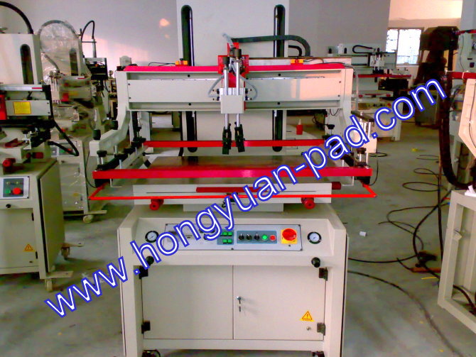 Pneumatic Flat Screen Printer with Vacuum Worktabl