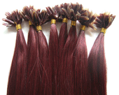 Keratin-Tipped Hair