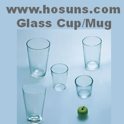 glas cups, mugs