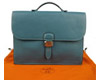 Hermes blue Birkin briefcase 1048 38cm