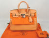 Hermes pink Birkin handbag 1041 25cm