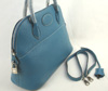 Hermes blue Bolide handbag  1052-31cm