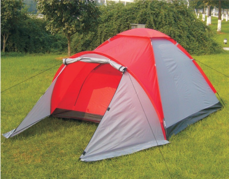 2 person camping tents with grey canopy