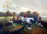 oil painting--hunt