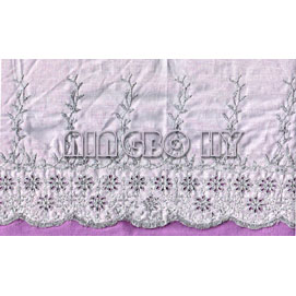 Machine-Embroidered Cotton Lace