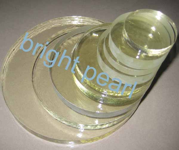 round sight glass = toughened borosilicate glass