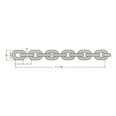 DIN 764 link chain