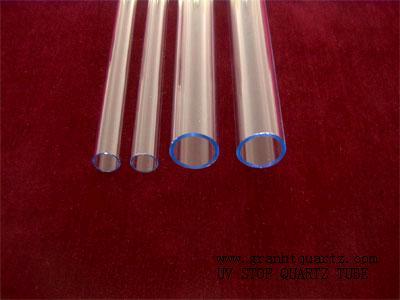 UV stop quartz tube