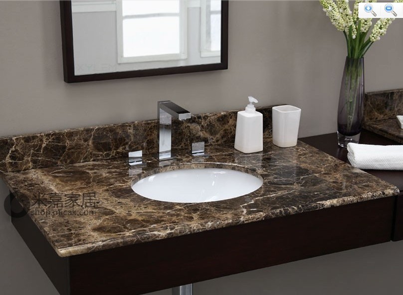 Marron Emperador Vanity Top