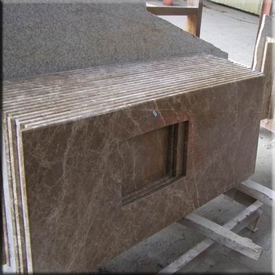 Light Emperador MarbleVanity Top