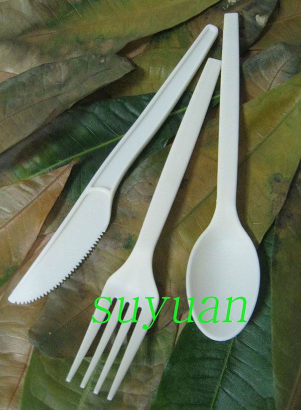 biodegradable plant starch cutlery 