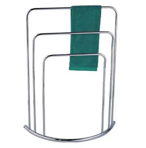 chrome towel rack 