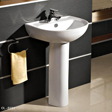 basin wtih pedestal