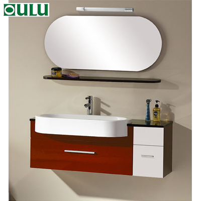 solid cabinet with basin