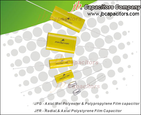 jb Axial Metallized Polyester &Polypropylene Film Capacitor