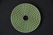 Flexible diamond wet polishing pads