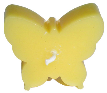 Butterfly design Bees wax Candle