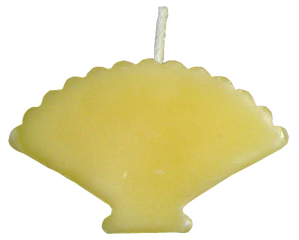 Fan Design Bees Wax Candle