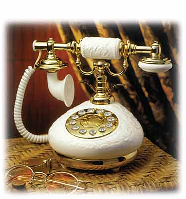 antiqued telephone