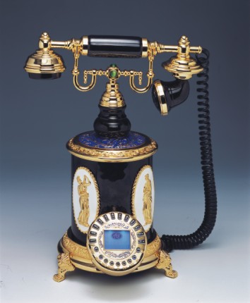 antiqued telephone